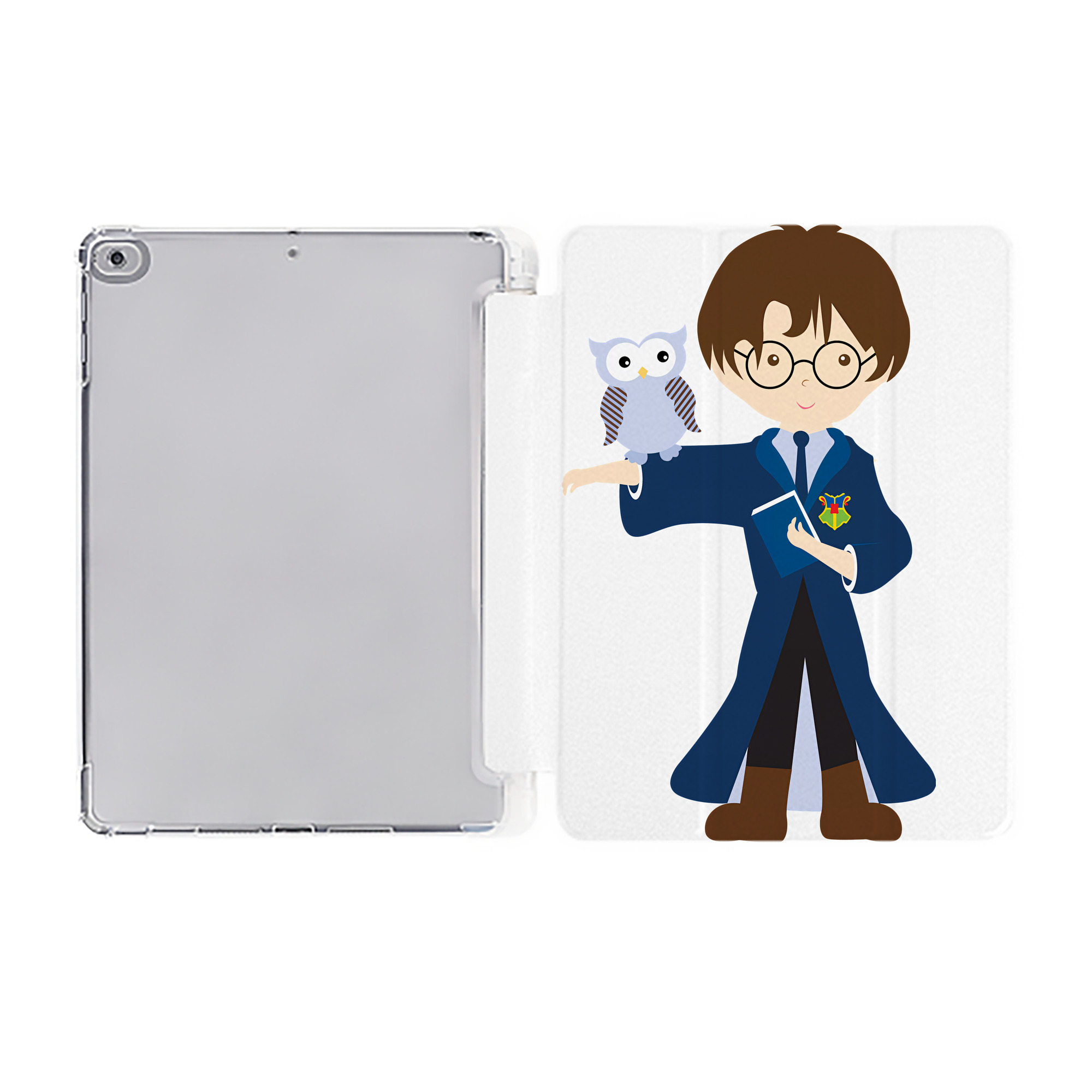 （画像用） Harry Potter ハリー・ポッターシリーズ IPad ケース ペン収納付き 三つ折りスタンド PUレザー×シリコン 対応機種9.5/10.5/10.9インチ